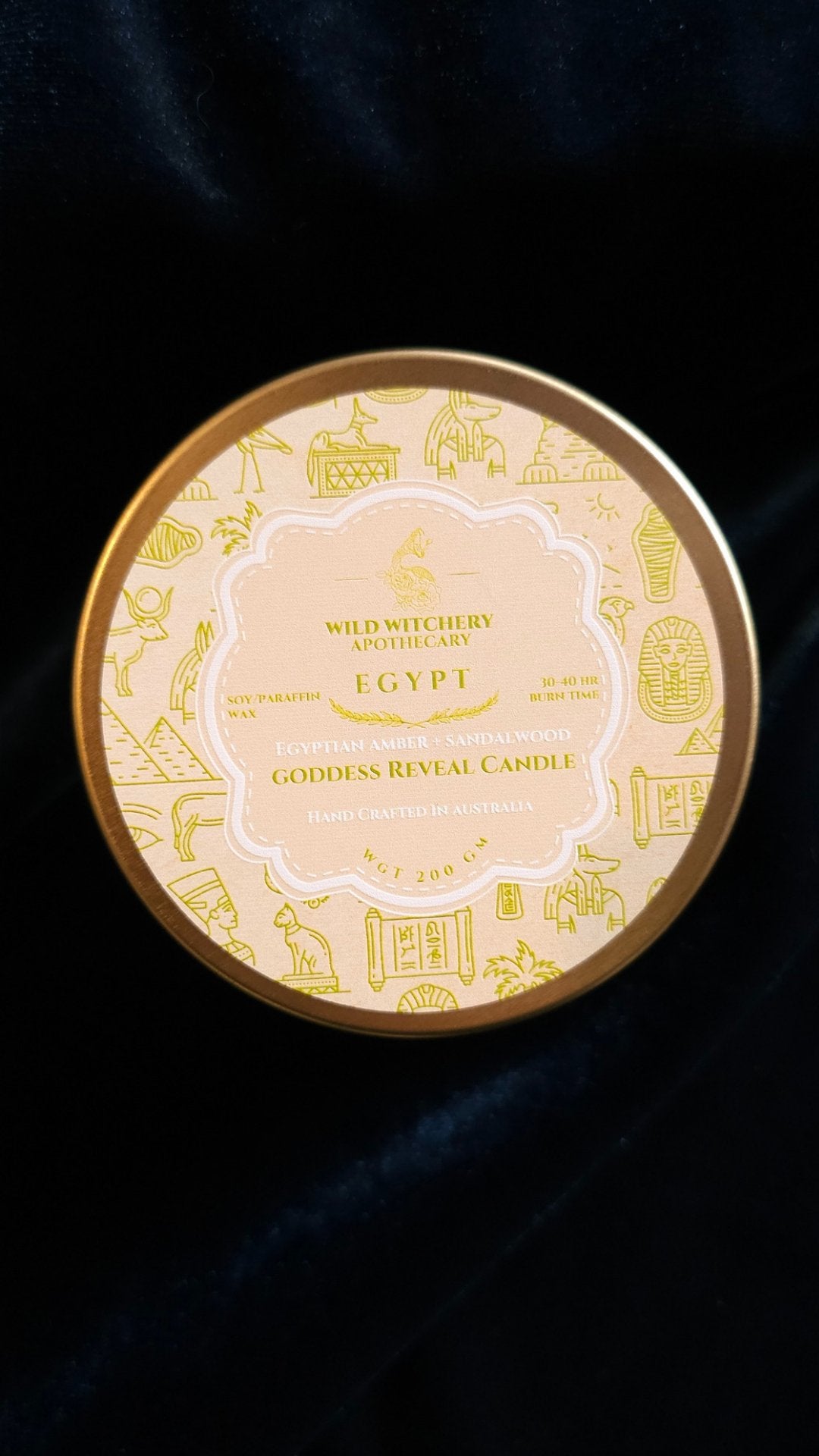 Goddess Reveal Candle | Egypt - Wild Witchery Apothecary